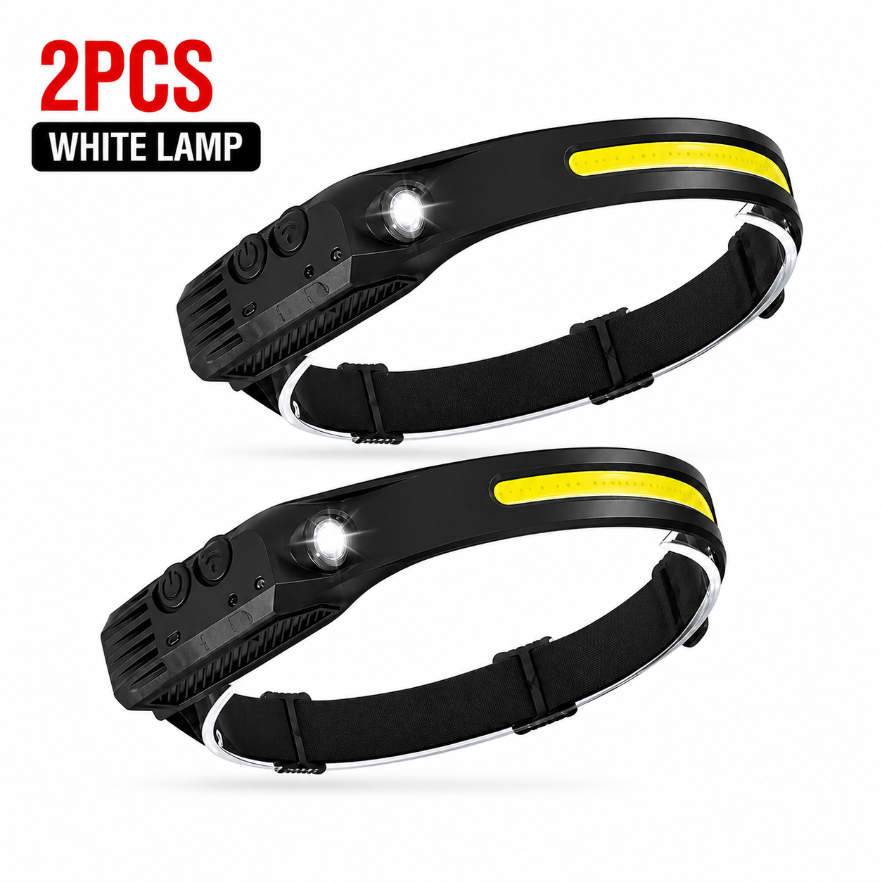 USB Rechargeable Head Torch (Waterproof + LED)
