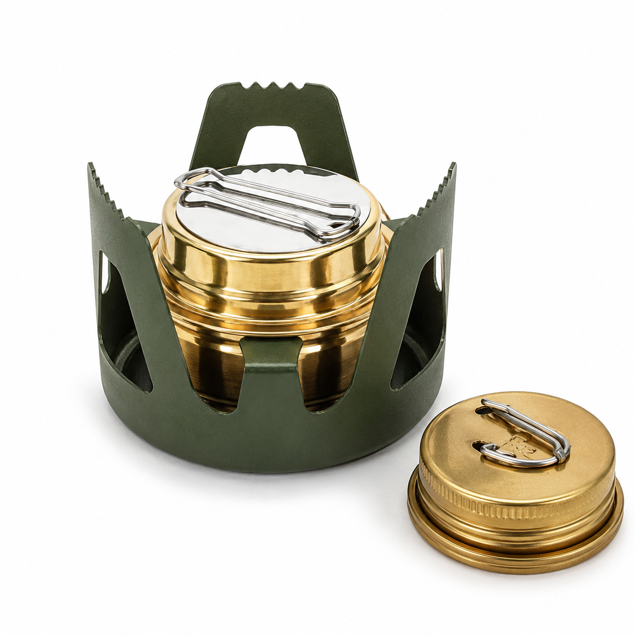 Portable Mini Alcohol Stove – Adjustable Flame