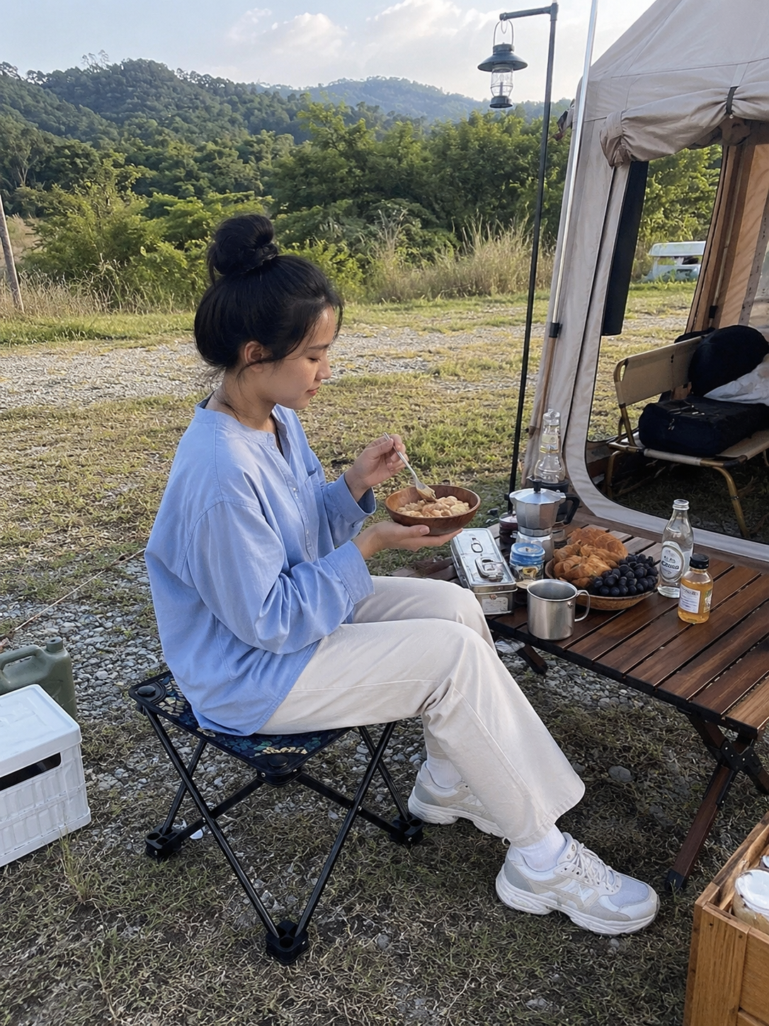 Outdoor Portable Folding Stool (Foldable Camping Seat)