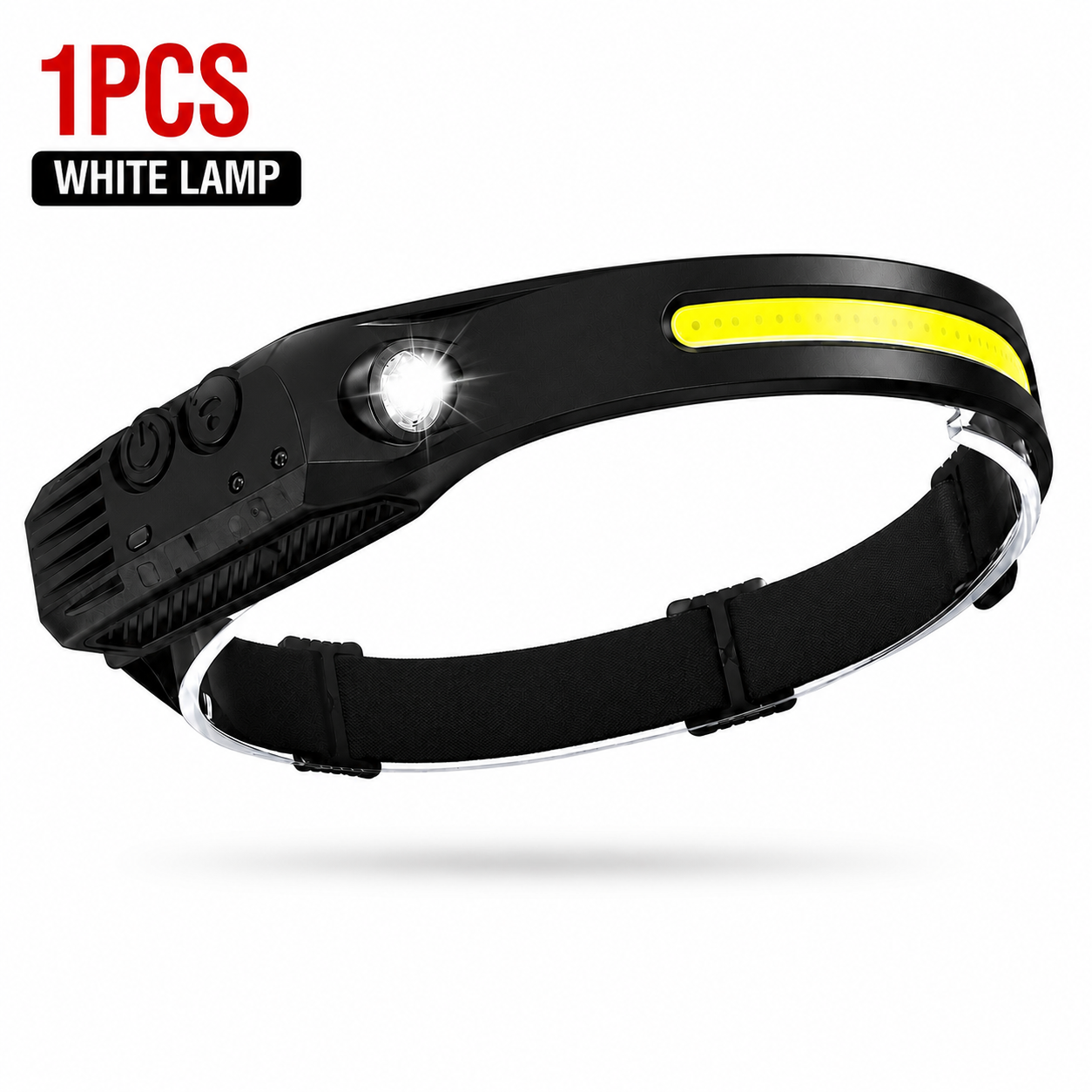 USB Rechargeable Head Torch (Waterproof + LED)